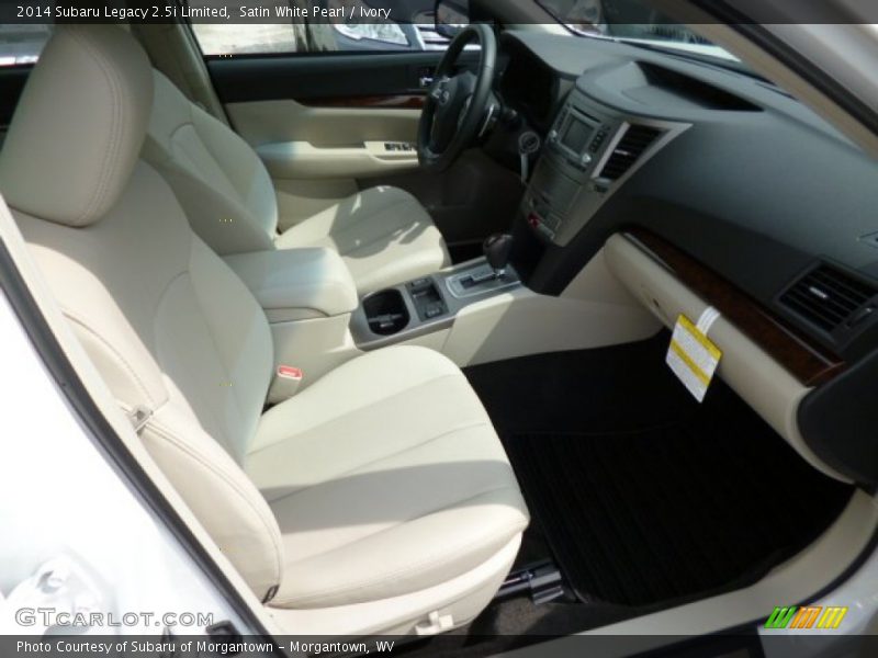Satin White Pearl / Ivory 2014 Subaru Legacy 2.5i Limited