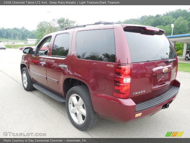 Deep Ruby Metallic / Light Titanium/Dark Titanium 2008 Chevrolet Tahoe LTZ 4x4