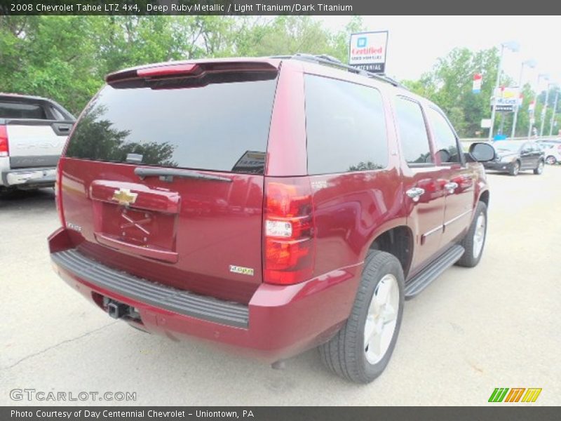 Deep Ruby Metallic / Light Titanium/Dark Titanium 2008 Chevrolet Tahoe LTZ 4x4
