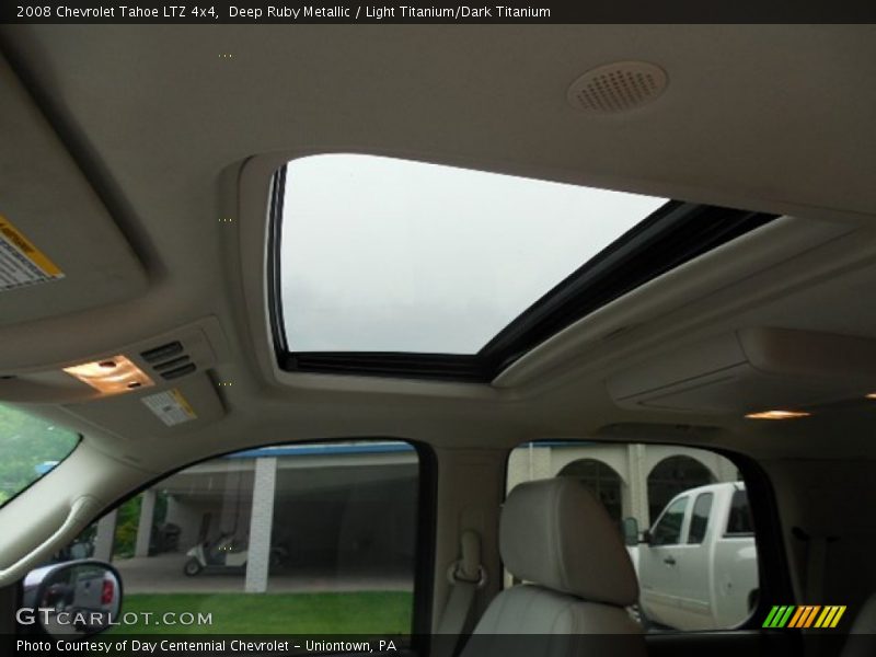 Deep Ruby Metallic / Light Titanium/Dark Titanium 2008 Chevrolet Tahoe LTZ 4x4