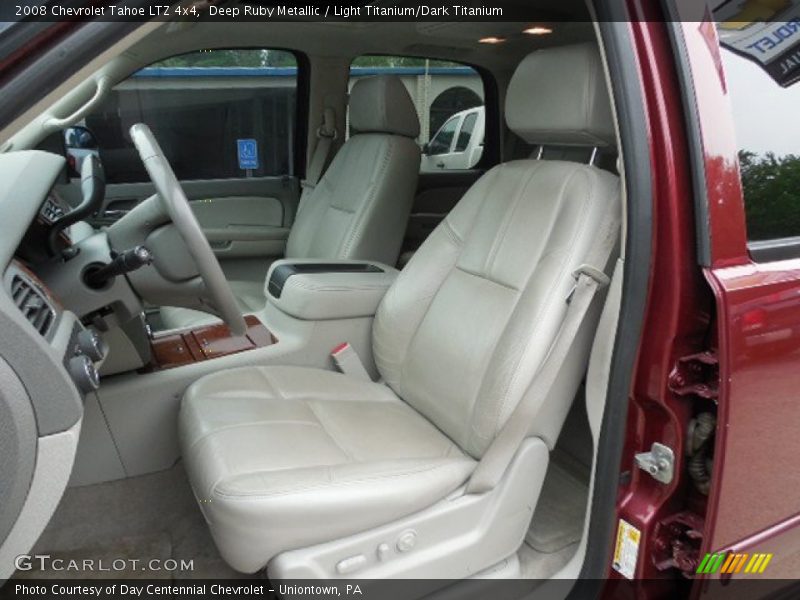 Deep Ruby Metallic / Light Titanium/Dark Titanium 2008 Chevrolet Tahoe LTZ 4x4