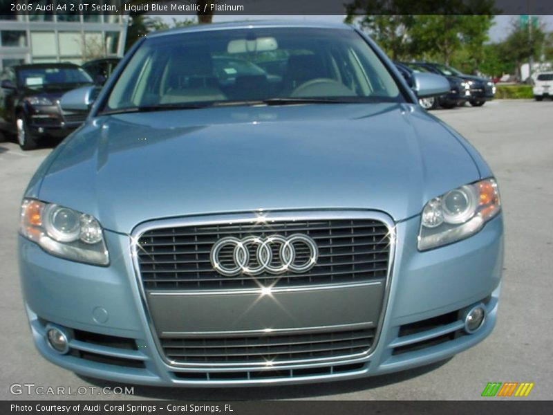 Liquid Blue Metallic / Platinum 2006 Audi A4 2.0T Sedan