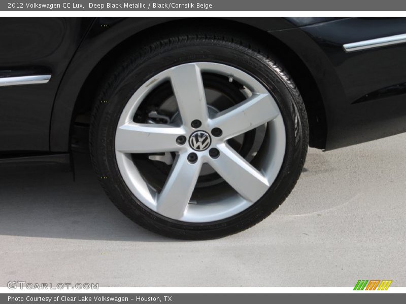 Deep Black Metallic / Black/Cornsilk Beige 2012 Volkswagen CC Lux