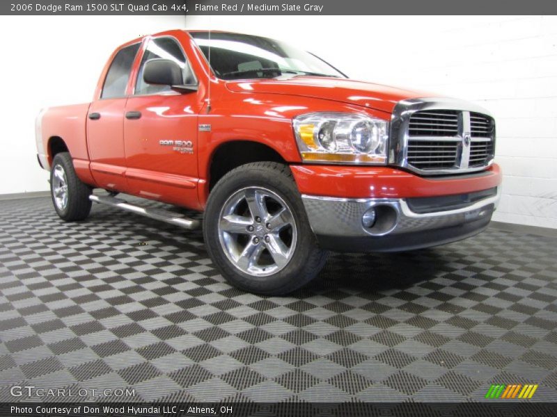 Flame Red / Medium Slate Gray 2006 Dodge Ram 1500 SLT Quad Cab 4x4