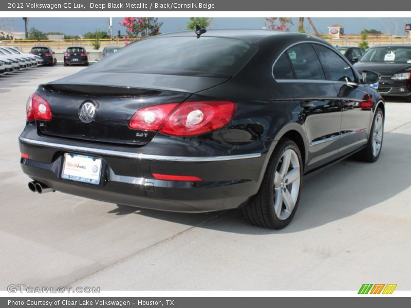 Deep Black Metallic / Black/Cornsilk Beige 2012 Volkswagen CC Lux