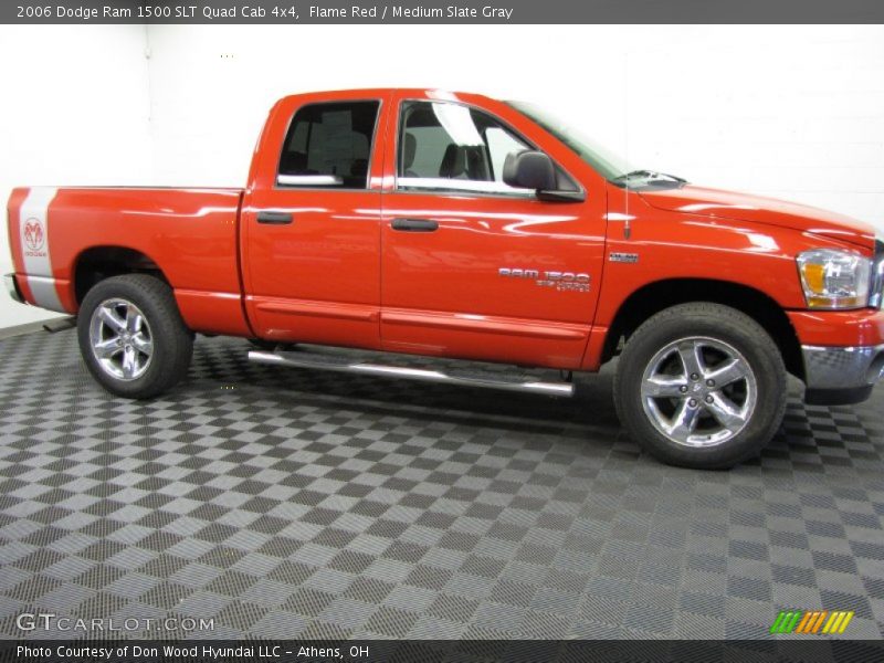 Flame Red / Medium Slate Gray 2006 Dodge Ram 1500 SLT Quad Cab 4x4
