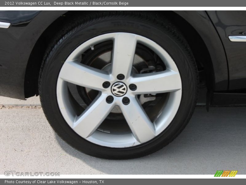 Deep Black Metallic / Black/Cornsilk Beige 2012 Volkswagen CC Lux