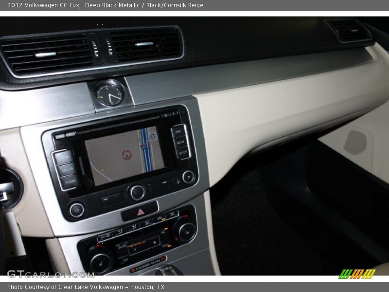 Deep Black Metallic / Black/Cornsilk Beige 2012 Volkswagen CC Lux