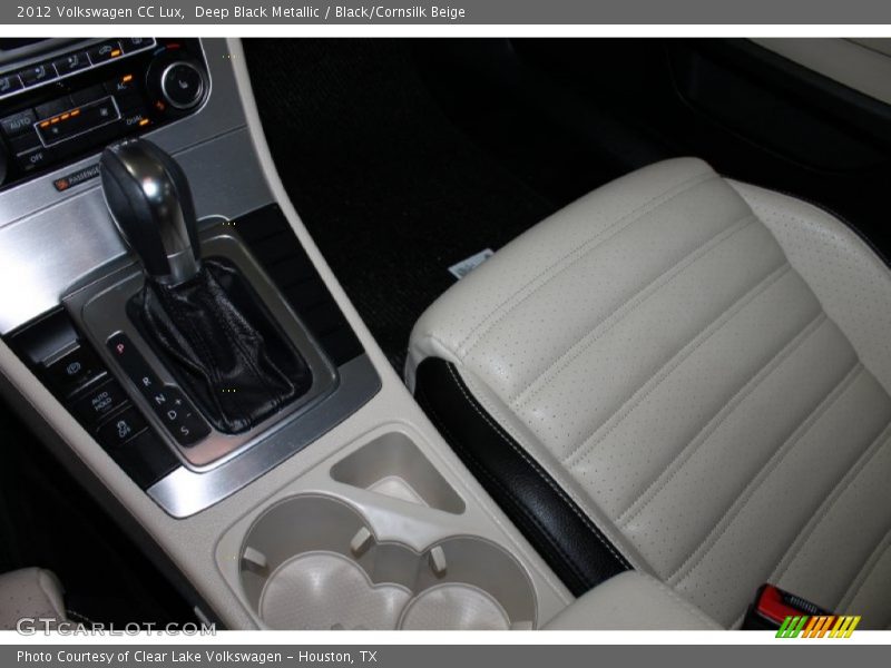 Deep Black Metallic / Black/Cornsilk Beige 2012 Volkswagen CC Lux
