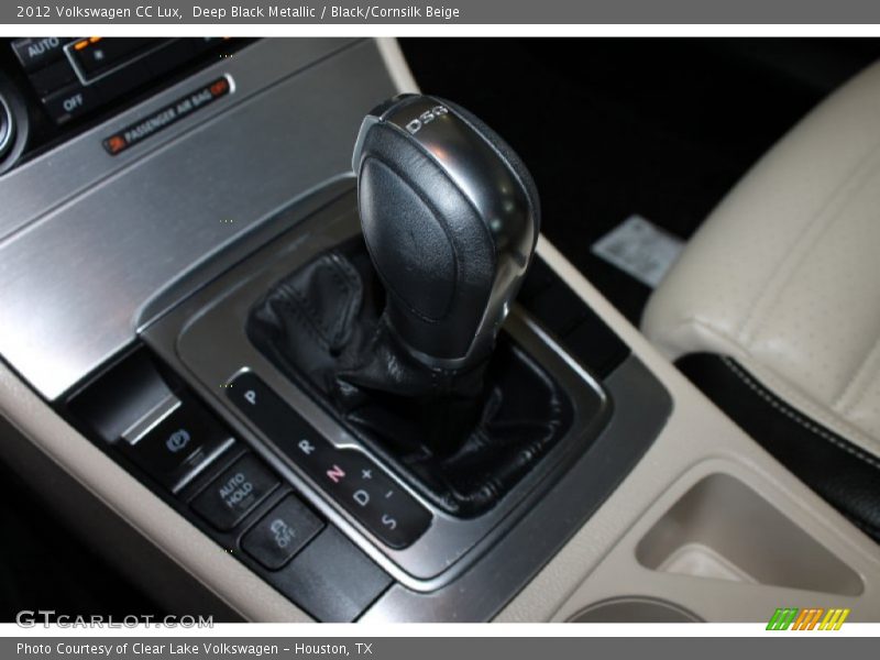 Deep Black Metallic / Black/Cornsilk Beige 2012 Volkswagen CC Lux