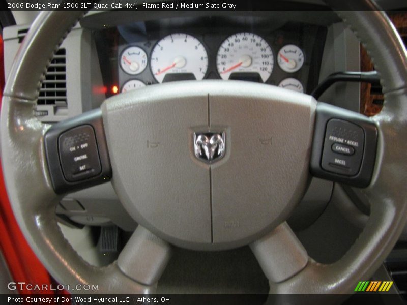 Flame Red / Medium Slate Gray 2006 Dodge Ram 1500 SLT Quad Cab 4x4