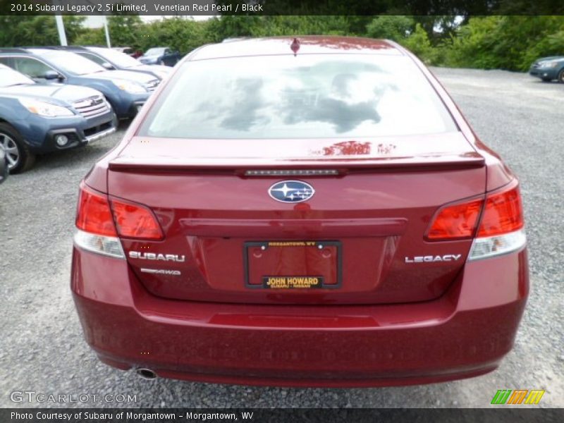 Venetian Red Pearl / Black 2014 Subaru Legacy 2.5i Limited