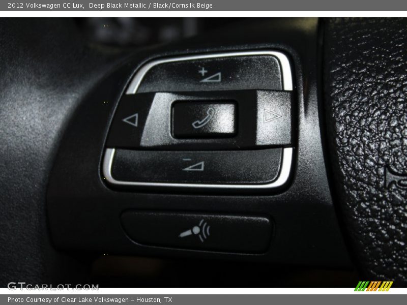 Deep Black Metallic / Black/Cornsilk Beige 2012 Volkswagen CC Lux
