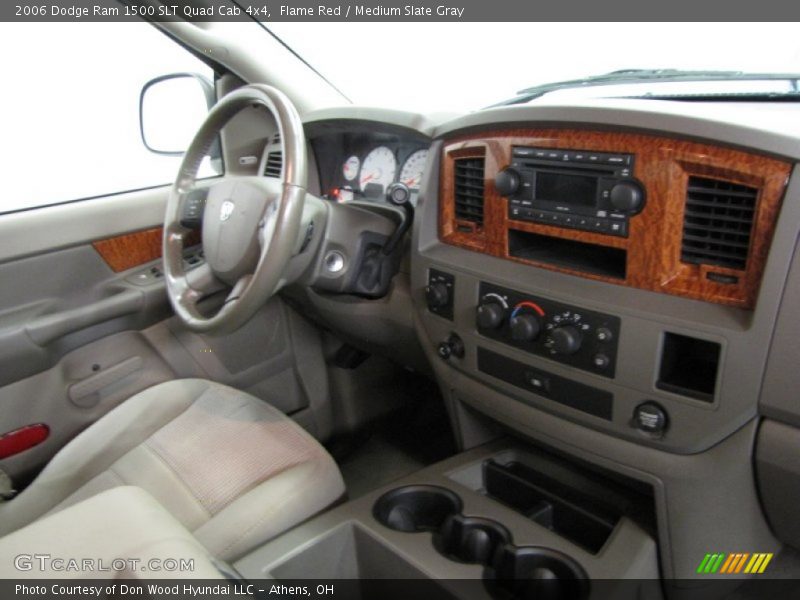 Flame Red / Medium Slate Gray 2006 Dodge Ram 1500 SLT Quad Cab 4x4
