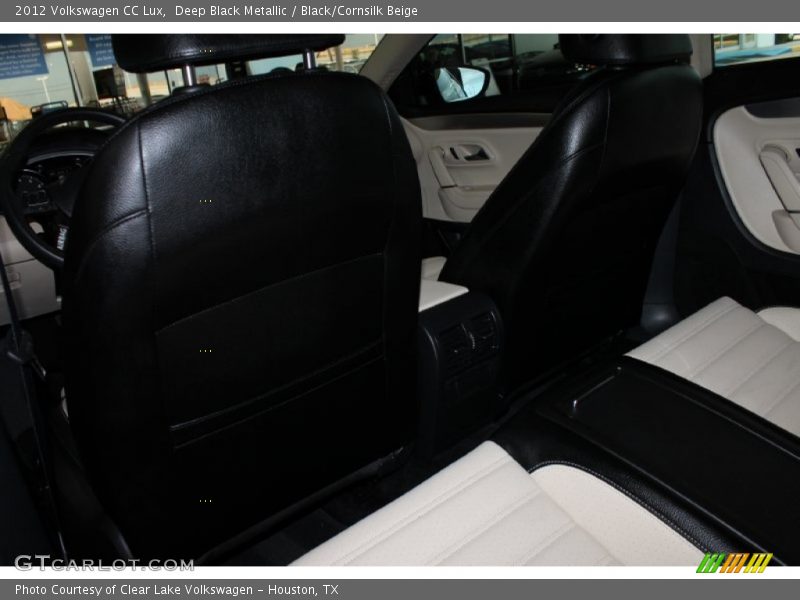 Deep Black Metallic / Black/Cornsilk Beige 2012 Volkswagen CC Lux