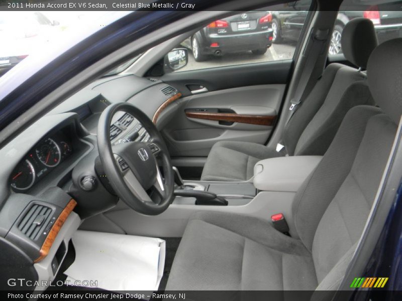  2011 Accord EX V6 Sedan Gray Interior
