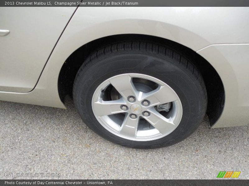Champagne Silver Metallic / Jet Black/Titanium 2013 Chevrolet Malibu LS
