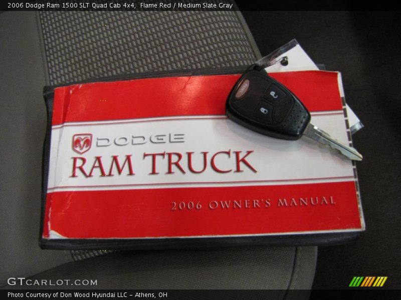 Flame Red / Medium Slate Gray 2006 Dodge Ram 1500 SLT Quad Cab 4x4