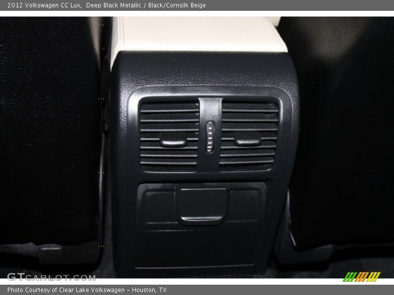 Deep Black Metallic / Black/Cornsilk Beige 2012 Volkswagen CC Lux