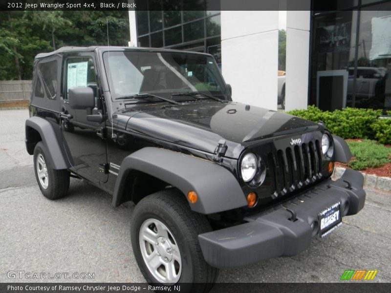Black / Black 2012 Jeep Wrangler Sport 4x4