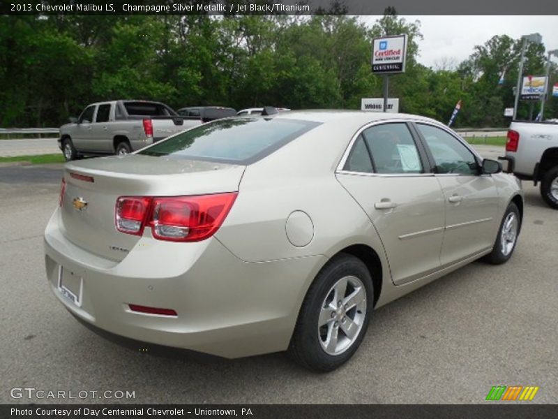 Champagne Silver Metallic / Jet Black/Titanium 2013 Chevrolet Malibu LS