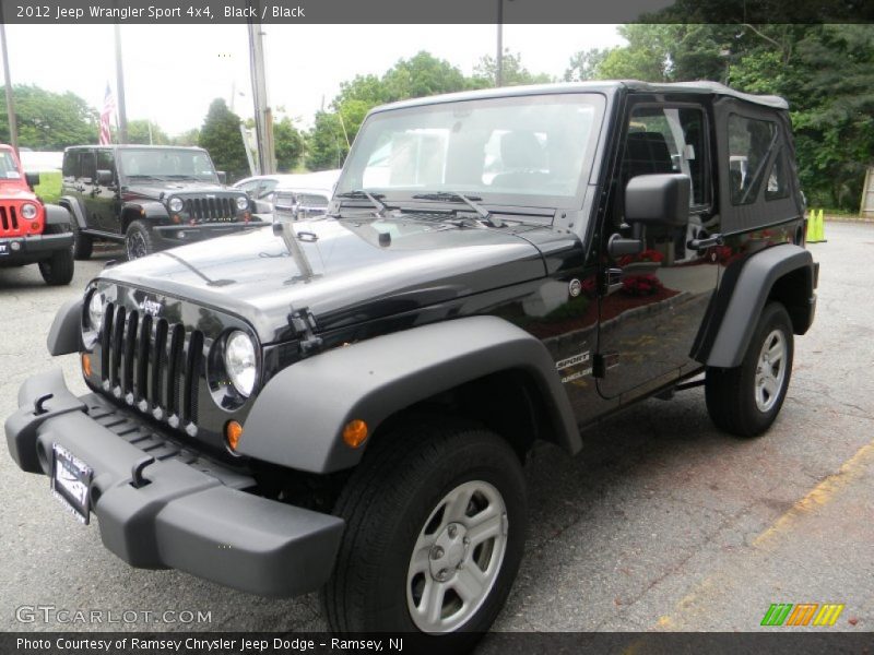 Black / Black 2012 Jeep Wrangler Sport 4x4
