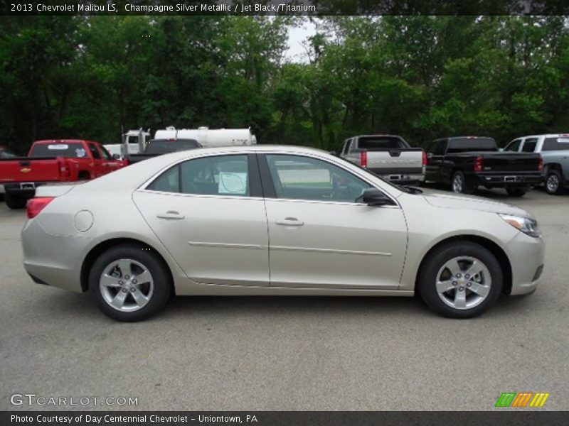 Champagne Silver Metallic / Jet Black/Titanium 2013 Chevrolet Malibu LS