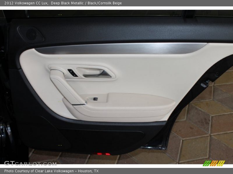 Deep Black Metallic / Black/Cornsilk Beige 2012 Volkswagen CC Lux