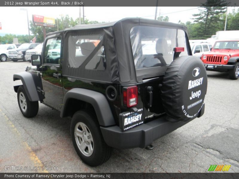 Black / Black 2012 Jeep Wrangler Sport 4x4