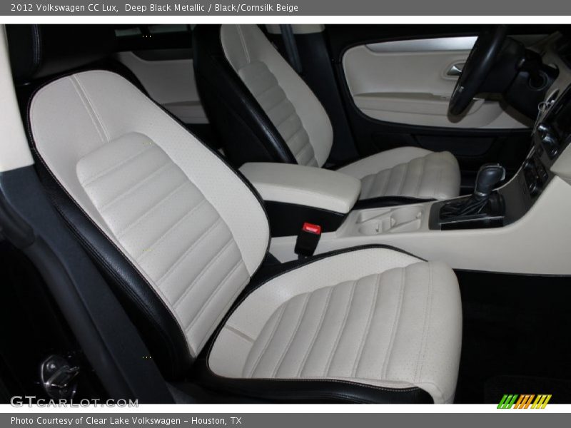 Deep Black Metallic / Black/Cornsilk Beige 2012 Volkswagen CC Lux