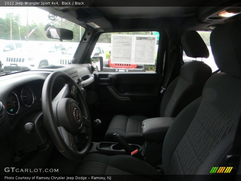 Black / Black 2012 Jeep Wrangler Sport 4x4