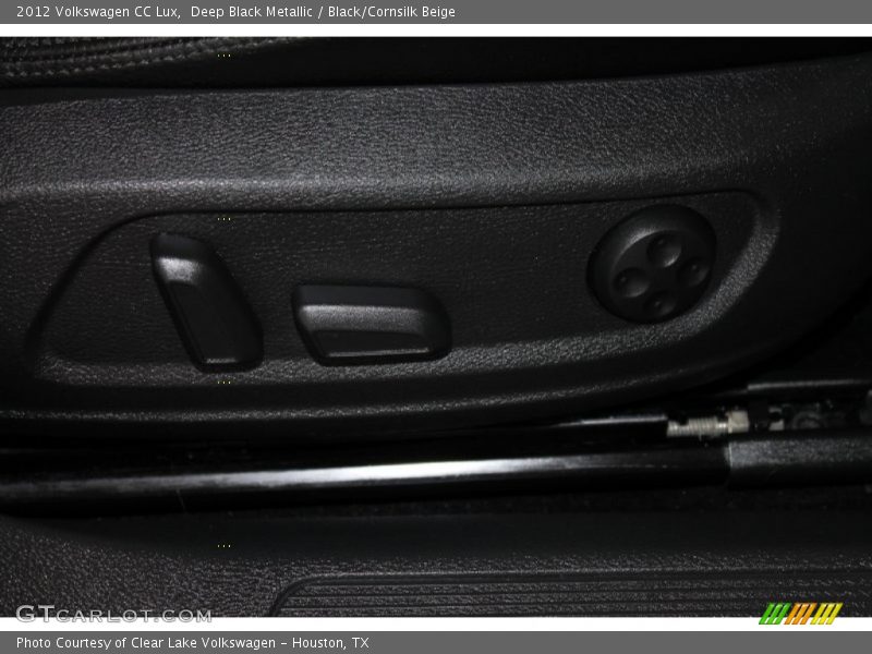 Deep Black Metallic / Black/Cornsilk Beige 2012 Volkswagen CC Lux