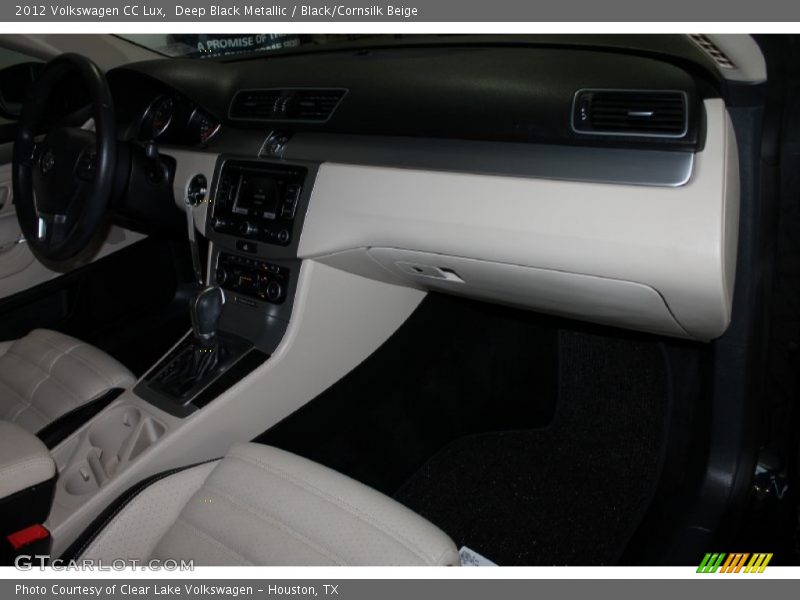 Deep Black Metallic / Black/Cornsilk Beige 2012 Volkswagen CC Lux