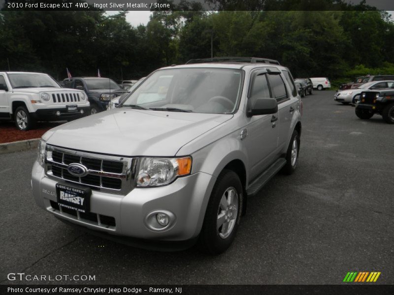 Ingot Silver Metallic / Stone 2010 Ford Escape XLT 4WD