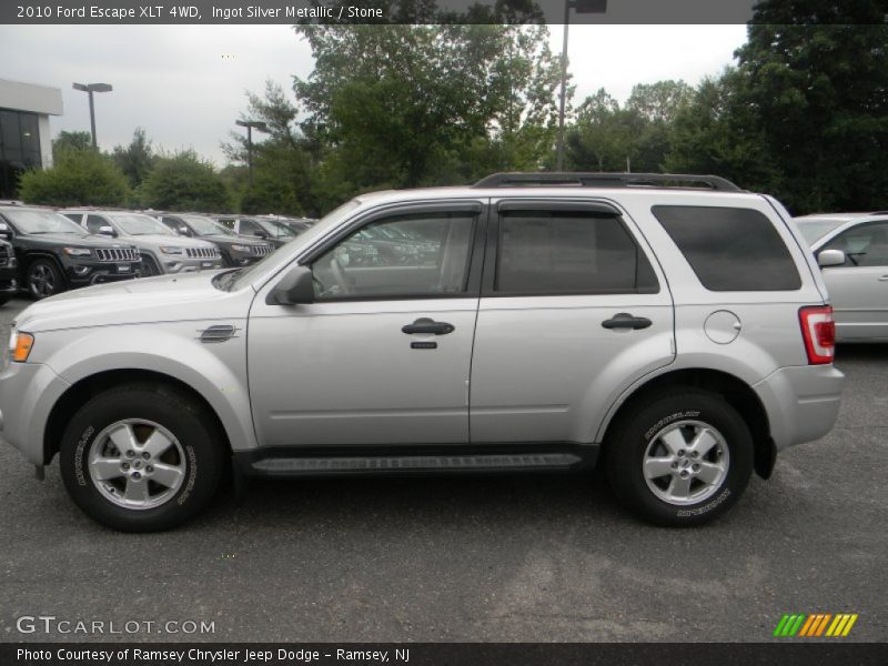 Ingot Silver Metallic / Stone 2010 Ford Escape XLT 4WD