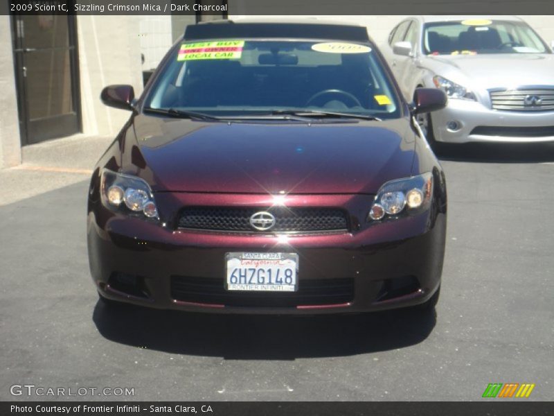 Sizzling Crimson Mica / Dark Charcoal 2009 Scion tC