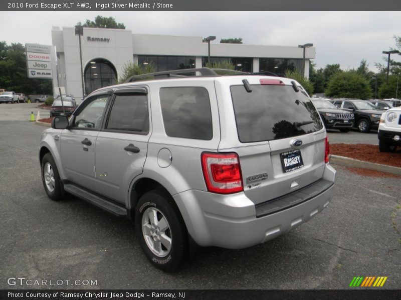 Ingot Silver Metallic / Stone 2010 Ford Escape XLT 4WD