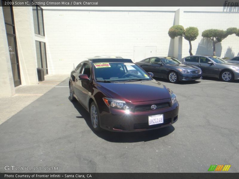 Sizzling Crimson Mica / Dark Charcoal 2009 Scion tC