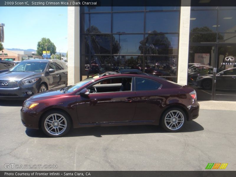 Sizzling Crimson Mica / Dark Charcoal 2009 Scion tC