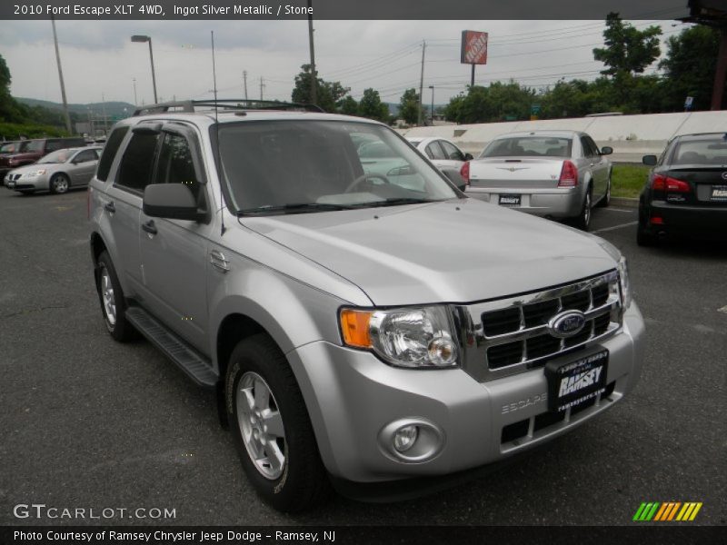 Ingot Silver Metallic / Stone 2010 Ford Escape XLT 4WD