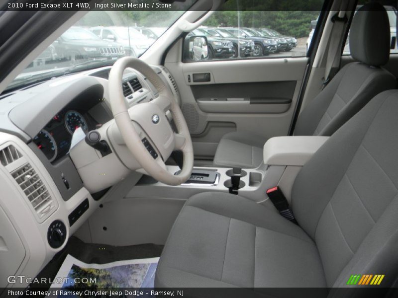 Ingot Silver Metallic / Stone 2010 Ford Escape XLT 4WD