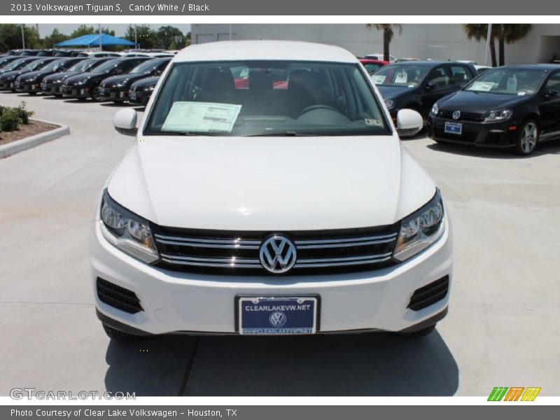 Candy White / Black 2013 Volkswagen Tiguan S