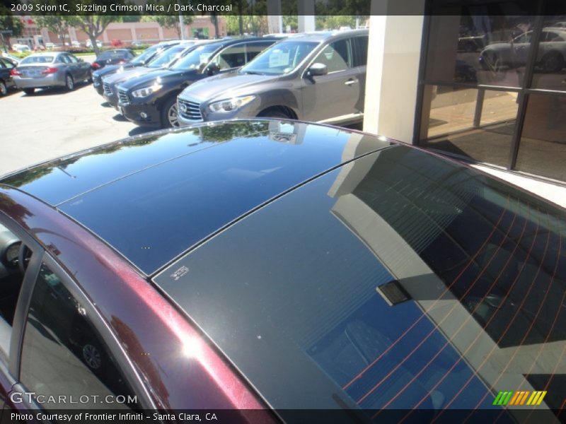 Sizzling Crimson Mica / Dark Charcoal 2009 Scion tC