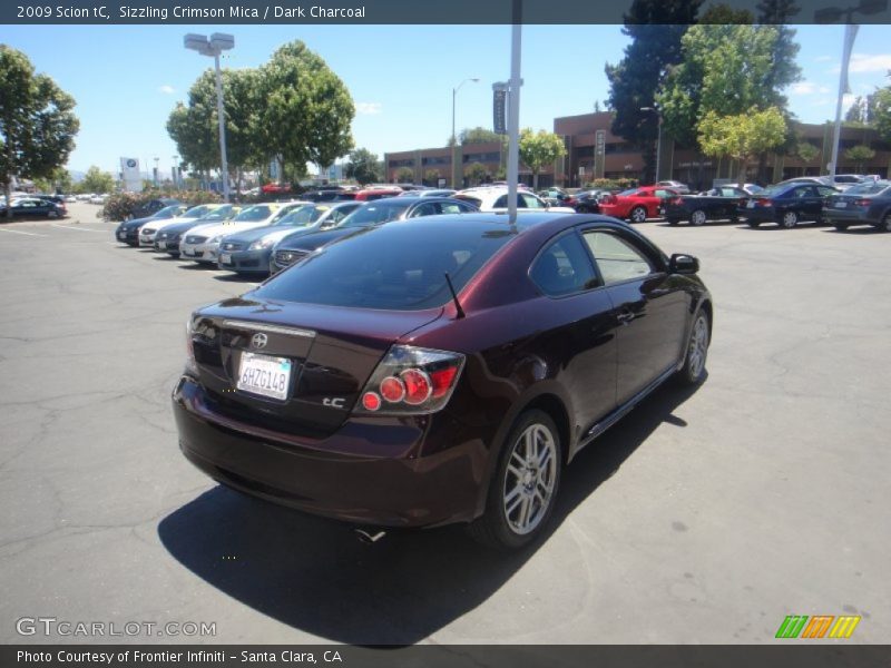 Sizzling Crimson Mica / Dark Charcoal 2009 Scion tC