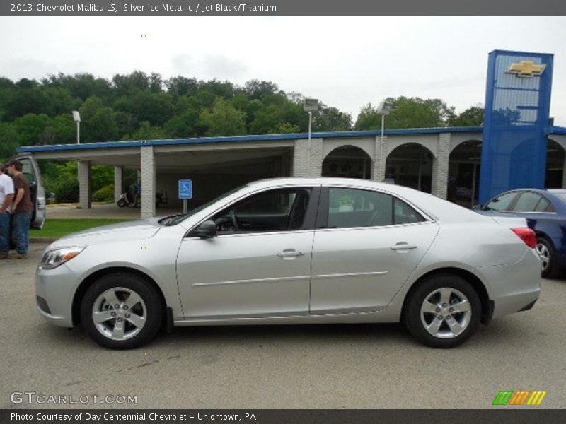 Silver Ice Metallic / Jet Black/Titanium 2013 Chevrolet Malibu LS