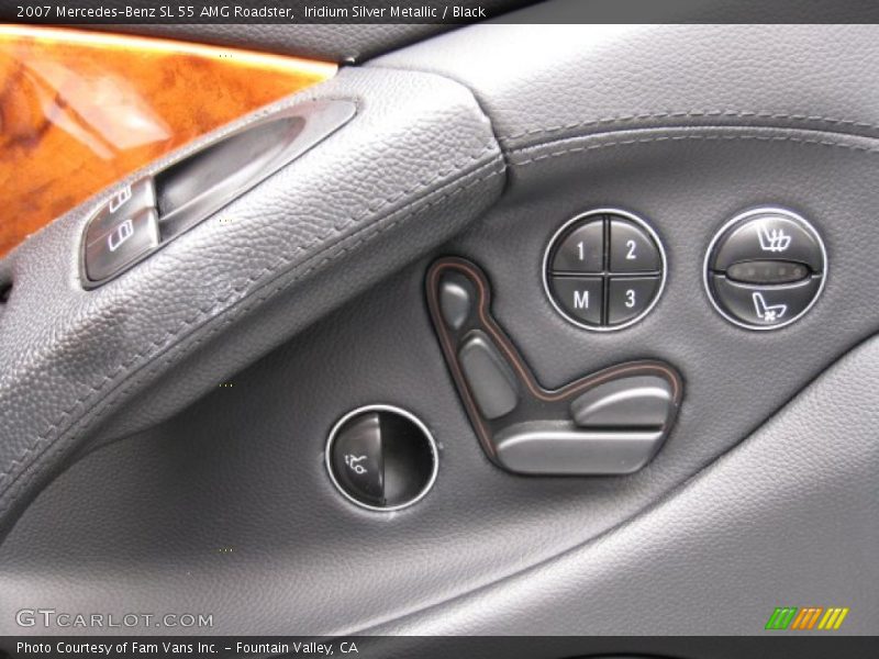 Iridium Silver Metallic / Black 2007 Mercedes-Benz SL 55 AMG Roadster