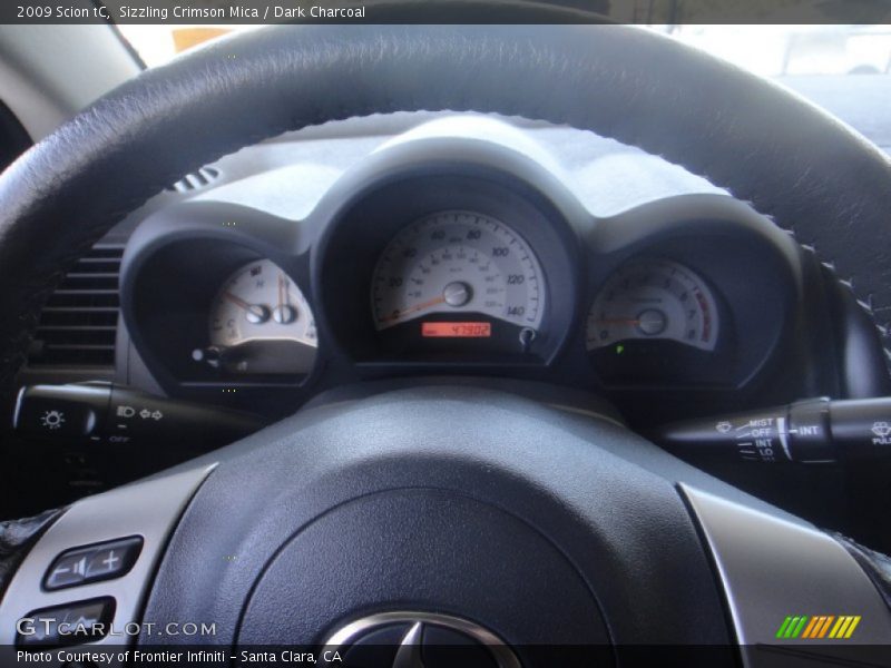 Sizzling Crimson Mica / Dark Charcoal 2009 Scion tC