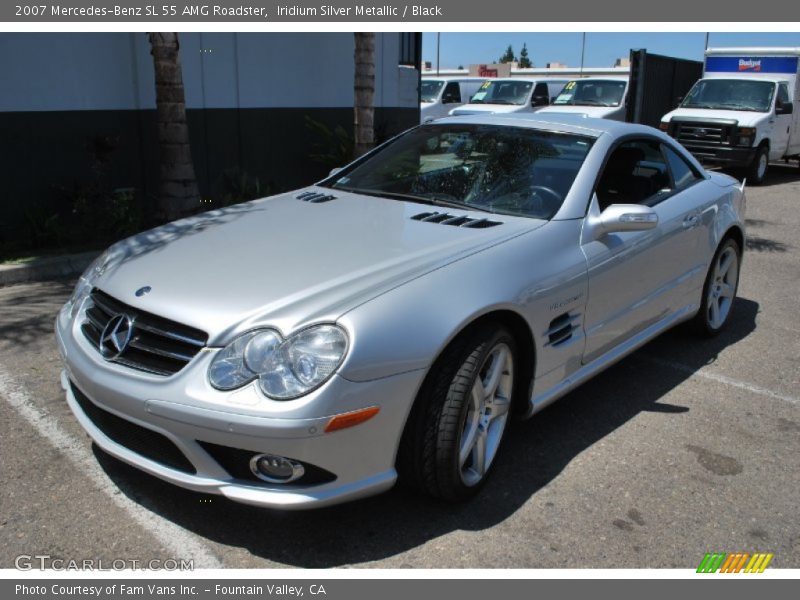 Iridium Silver Metallic / Black 2007 Mercedes-Benz SL 55 AMG Roadster
