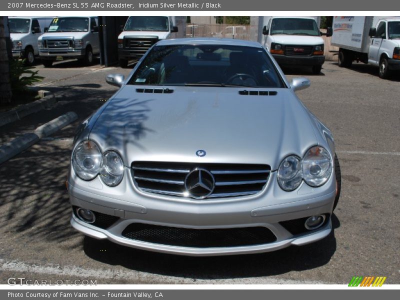 Iridium Silver Metallic / Black 2007 Mercedes-Benz SL 55 AMG Roadster