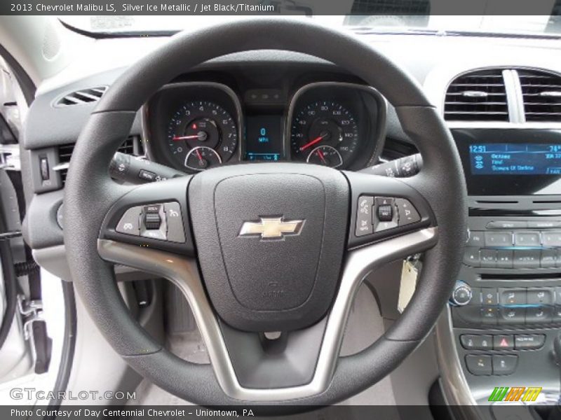 Silver Ice Metallic / Jet Black/Titanium 2013 Chevrolet Malibu LS